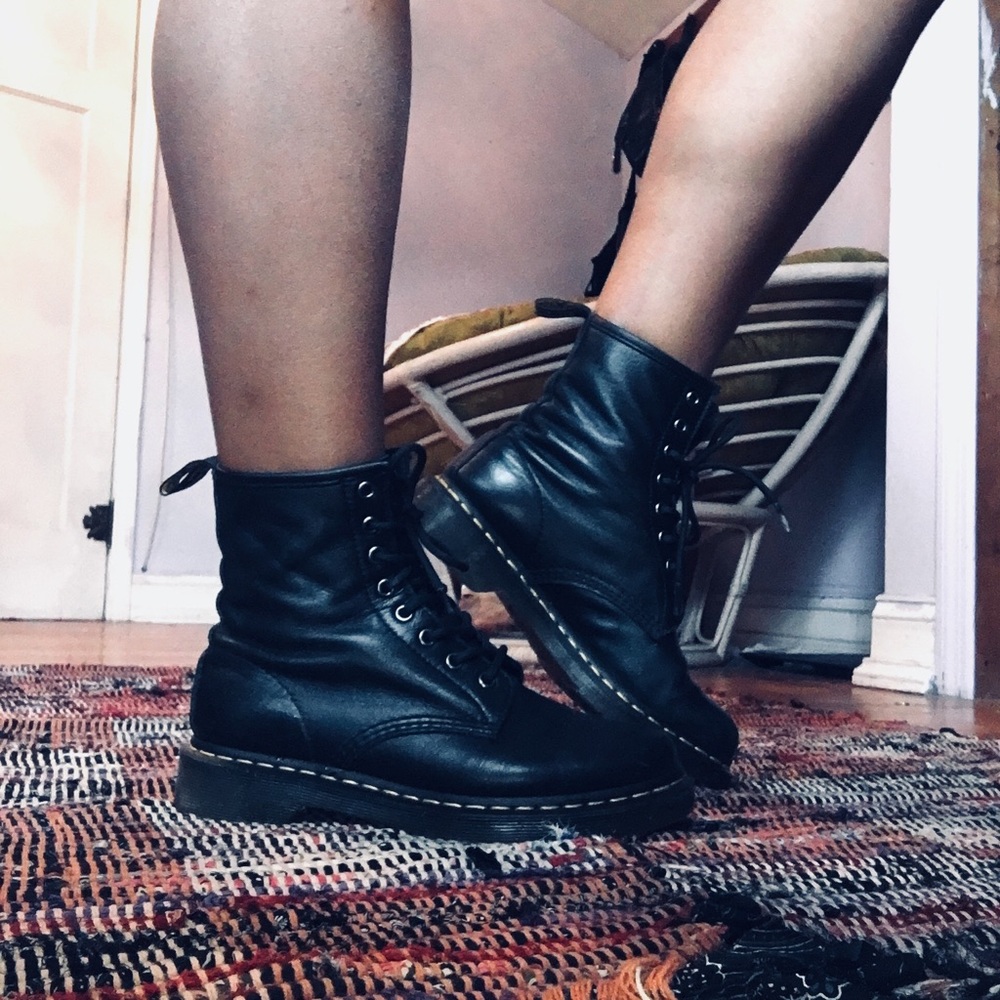Dr. Martens Black Combat Boots